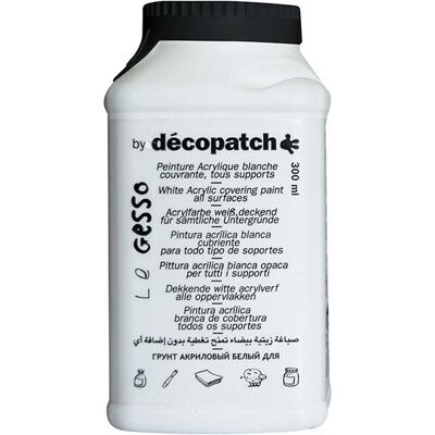 Peinture Acrylique Blanche Decopatch - 300ml Primaire pour Papier Peinture Acrylique Blanche Decopatch - 300ml Primaire pour Papier