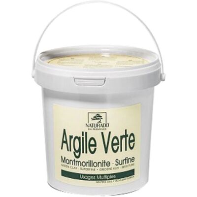 Naturado Argile Verte Montmorillonite - 1kg - Remineralisante - Argile - Publicité Naturado Argile Verte Montmorillonite - 1kg - Remineralisante - Argile - Publicité