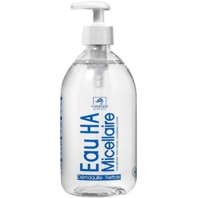 Eau micellaire HA démaquillante BIO Naturado 500 ml - Publicité Eau micellaire HA démaquillante BIO Naturado 500 ml - Publicité
