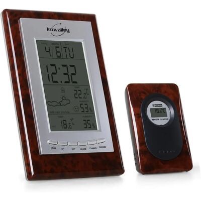 Station Météo Inovalley SM121B - Multifonction, Sans Fil, LCD - Publicité Station Météo Inovalley SM121B - Multifonction, Sans Fil, LCD - Publicité