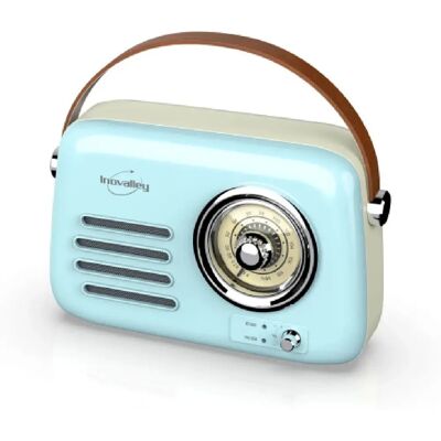 Inovalley RETRO35-C bleu/vert/beige Radio - Publicité Inovalley RETRO35-C bleu/vert/beige Radio - Publicité
