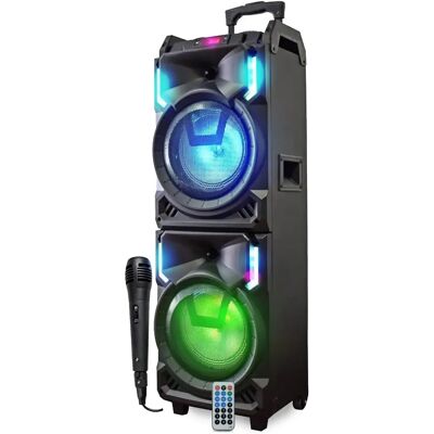 Haut-parleur Bluetooth Portable Inovalley MS01XXL - Microphone - 800W - Publicité Haut-parleur Bluetooth Portable Inovalley MS01XXL - Microphone - 800W - Publicité