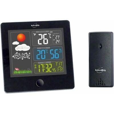 Stazione meteorologica Inovalley SM108 - Multifunzionale con display a colori Stazione meteorologica Inovalley SM108 - Multifunzionale con display a colori
