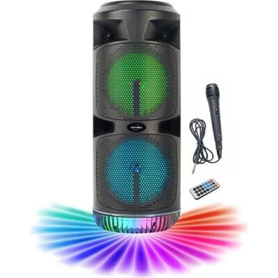 Haut-parleur Bluetooth Portable Inovalley KA03-XXL - Karaoké - Publicité Haut-parleur Bluetooth Portable Inovalley KA03-XXL - Karaoké - Publicité