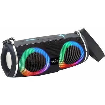 Haut-parleur portable Bluetooth Inovalley - Noir - Publicité Haut-parleur portable Bluetooth Inovalley - Noir - Publicité