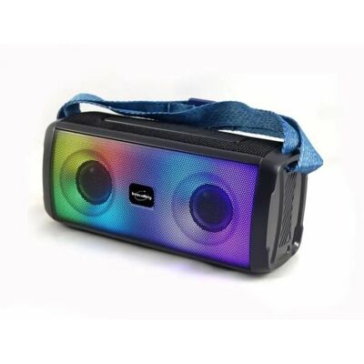 Haut-parleur Bluetooth Portable Inovalley HP345-B - 10W LED TWS FM USB Micro SD - Publicité Haut-parleur Bluetooth Portable Inovalley HP345-B - 10W LED TWS FM USB Micro SD - Publicité