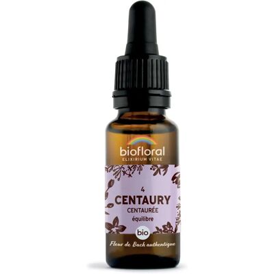Fleurs de Bach Biofloral 04 Centaury Bio 20 ml - Remède naturel - Publicité Fleurs de Bach Biofloral 04 Centaury Bio 20 ml - Remède naturel - Publicité