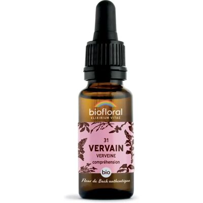 Biofloral Verveine Bach Remède 20ml - Soutien Émotionnel - Publicité Biofloral Verveine Bach Remède 20ml - Soutien Émotionnel - Publicité
