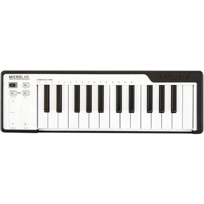 Arturia MicroLAB Tastiera MIDI compatta - Nero Arturia MicroLAB Tastiera MIDI compatta - Nero