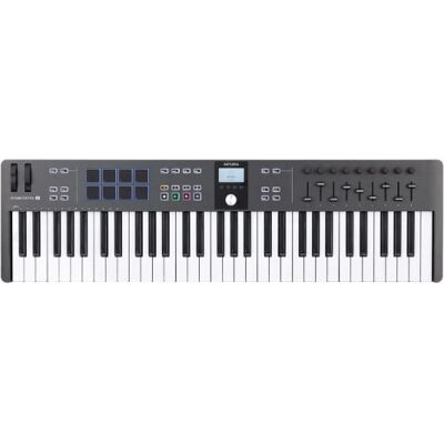 Arturia Keylab Essential 61 MK3 MIDI-ordplatta - Svart/Vit Arturia Keylab Essential 61 MK3 MIDI-ordplatta - Svart/Vit