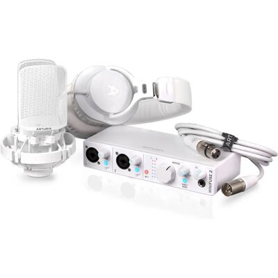 Arturia MiniFuse Weiß Aufnahmepaket - Audio-Interface, Mikrofon, Kopfhörer Arturia MiniFuse Weiß Aufnahmepaket - Audio-Interface, Mikrofon, Kopfhörer