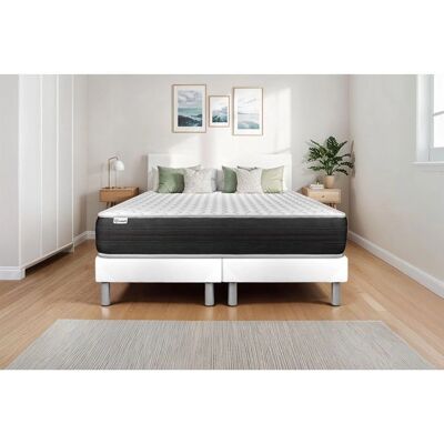 Vitalit Vitalspring Matelas Hybride - 22cm, Blanc, 3 Zones - Publicité Vitalit Vitalspring Matelas Hybride - 22cm, Blanc, 3 Zones - Publicité