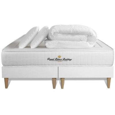 Royal Palace Bedding - Pack Colchón de espuma viscoelástica 160x200cm + Somier + Almohadas + Edredón Royal Palace Bedding - Pack Colchón de espuma viscoelástica 160x200cm + Somier + Almohadas + Edredón