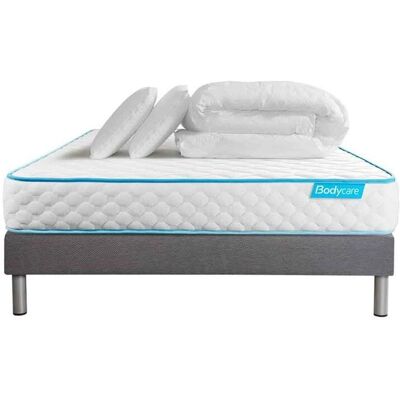 BODYCARE Bodypack 140x190cm Matelas & Sommier - Gris - Publicité BODYCARE Bodypack 140x190cm Matelas & Sommier - Gris - Publicité