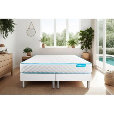 BODYCARE BodyOENS280200 - Ensemble Matelas Ferme 160x200 cm - 2 Sommier - Blanc - Publicité BODYCARE BodyOENS280200 - Ensemble Matelas Ferme 160x200 cm - 2 Sommier - Blanc - Publicité
