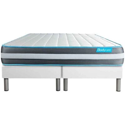 BODYCARE Bodyfens280200 - Ensemble Matelas 160x200cm - 2 Lattes - Blanc - Ferme - Zones de confort - Publicité BODYCARE Bodyfens280200 - Ensemble Matelas 160x200cm - 2 Lattes - Blanc - Ferme - Zones de confort - Publicité