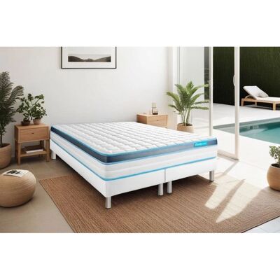 Matelas en mousse à mémoire BODYCARE 160x200 - Soutien en 5 zones - Réversible été/hiver - Publicité Matelas en mousse à mémoire BODYCARE 160x200 - Soutien en 5 zones - Réversible été/hiver - Publicité