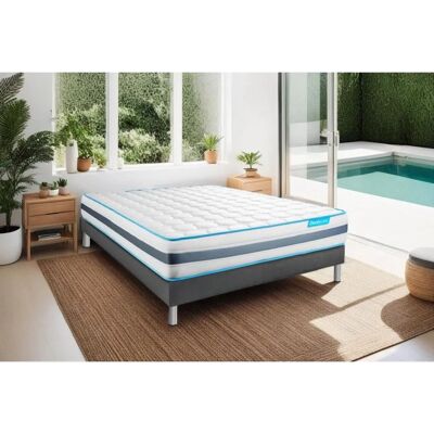 BODYCARE BODYZONE+ 140x190 Matelas à ressorts ensachés - Gris - 26cm d'épaisseur - Publicité BODYCARE BODYZONE+ 140x190 Matelas à ressorts ensachés - Gris - 26cm d'épaisseur - Publicité
