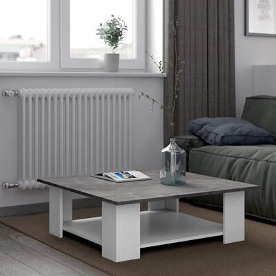 TEMAHOME GAVARNIE Schwarzer Bartisch - Spanplatte - 94x101x40 cm TEMAHOME GAVARNIE Schwarzer Bartisch - Spanplatte - 94x101x40 cm