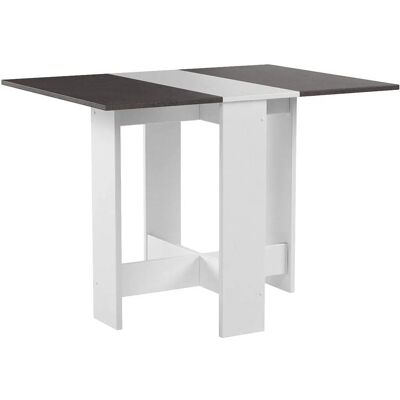 Temahome Papillon Table pliante Blanc et Béton - Publicité Temahome Papillon Table pliante Blanc et Béton - Publicité