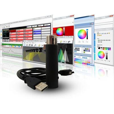 Interfaz DMX USB Sunlite SUSHI-Z1 - Control de Iluminación Profesional Interfaz DMX USB Sunlite SUSHI-Z1 - Control de Iluminación Profesional