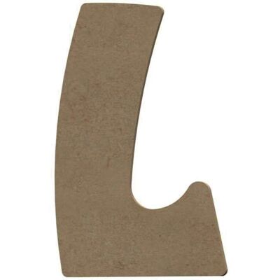 Gomille Lettre L en MDF pour Décoration - 8cm Marron - Publicité Gomille Lettre L en MDF pour Décoration - 8cm Marron - Publicité