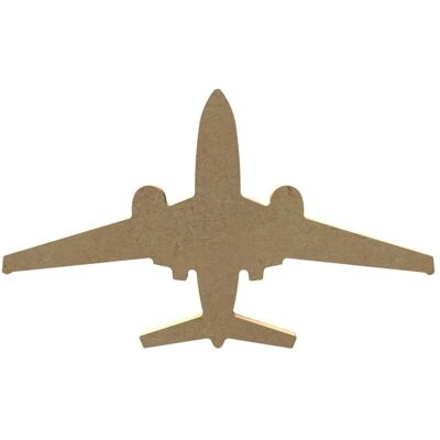 Gomille Avion en bois - MDF décoratif - 18x11cm - Marron - Publicité Gomille Avion en bois - MDF décoratif - 18x11cm - Marron - Publicité