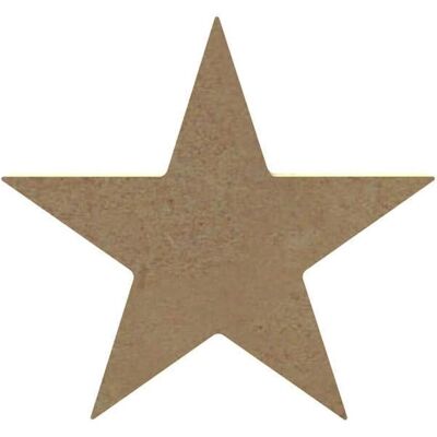 Gomille Étoile Hollywood en MDF en bois - Décoration - 10 cm Marron - Publicité Gomille Étoile Hollywood en MDF en bois - Décoration - 10 cm Marron - Publicité