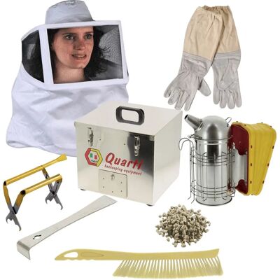 Apiculture.net - Pack - Chapeau avec voile - Kit apicole - Publicité Apiculture.net - Pack - Chapeau avec voile - Kit apicole - Publicité