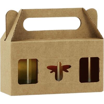 Apiculture.net - 3x250g - Windowed design - Cardboard - Emballage - Publicité Apiculture.net - 3x250g - Windowed design - Cardboard - Emballage - Publicité