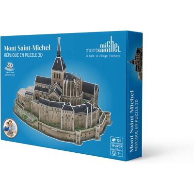 Megableu Puzzle 3D - 125 Piezas Mont Saint Michel - Puzzle Megableu Puzzle 3D - 125 Piezas Mont Saint Michel - Puzzle