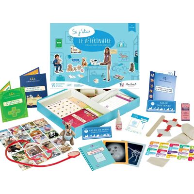 AMULETTE Set di Gioco Veterinario Blu - Gioco Educativo AMULETTE Set di Gioco Veterinario Blu - Gioco Educativo