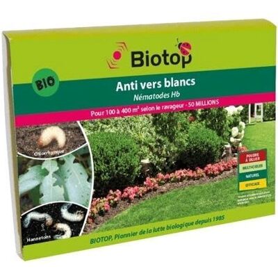 Nématodes Biotop contre vers blancs - Lutte biologique - Publicité Nématodes Biotop contre vers blancs - Lutte biologique - Publicité