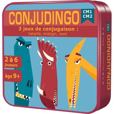 Asmodee Conjudingo - Jeu de conjugaison des verbes pour CM1-CM2 - Publicité Asmodee Conjudingo - Jeu de conjugaison des verbes pour CM1-CM2 - Publicité