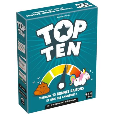 Asmodee Top Ten - Jeu de société coopératif pour 4-9 joueurs - 20 Min Asmodee Top Ten - Jeu de société coopératif pour 4-9 joueurs - 20 Min