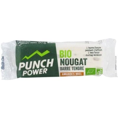 Punch Power Turrón Bio Miel Amandes 30g - Barre Énergétique - Publicité Punch Power Turrón Bio Miel Amandes 30g - Barre Énergétique - Publicité