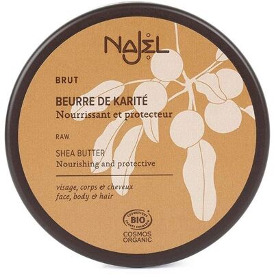 Beurre de karité Najel - 100 g - Naturel, Cru, Hydratant - Publicité Beurre de karité Najel - 100 g - Naturel, Cru, Hydratant - Publicité