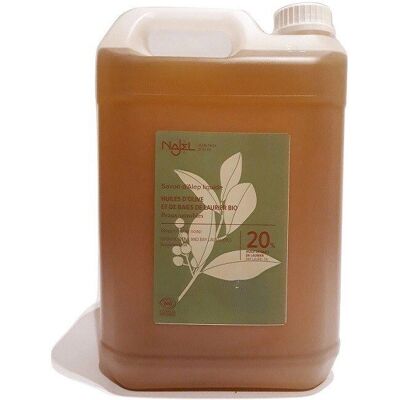 Płynne mydło Aleppo Najel - Organiczne, Wrażliwa skóra - 20% HBL - 5L Płynne mydło Aleppo Najel - Organiczne, Wrażliwa skóra - 20% HBL - 5L