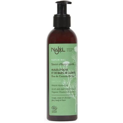 Jabón líquido de Alepo con aceite de oliva y laurel - Para todo tipo de piel Jabón líquido de Alepo con aceite de oliva y laurel - Para todo tipo de piel