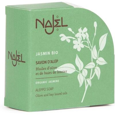 Jabón de Alepo con Jazmín de Najel - Natural, 100 g, Para todo tipo de piel Jabón de Alepo con Jazmín de Najel - Natural, 100 g, Para todo tipo de piel