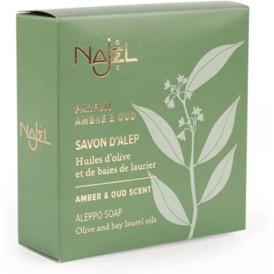 Savon d'Alep Amber & Oud - Visage, Corps & Cheveux, Naturel - Publicité Savon d'Alep Amber & Oud - Visage, Corps & Cheveux, Naturel - Publicité
