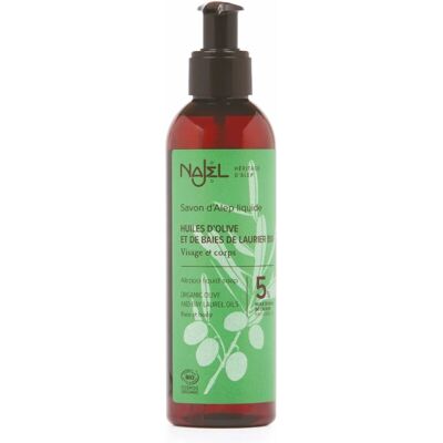 Jabón Líquido Orgánico de Alepo Najel - Piel Sensible - 200ml Jabón Líquido Orgánico de Alepo Najel - Piel Sensible - 200ml