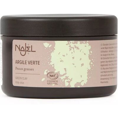 Mascarilla facial de Arcilla Verde Najel - Mascarilla limpiadora para mujeres, 150 g Mascarilla facial de Arcilla Verde Najel - Mascarilla limpiadora para mujeres, 150 g
