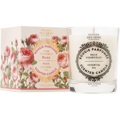 Bougie parfumée Panier des Sens Rose - Rose, Floral, 180ml - Bougie parfumée - Publicité Bougie parfumée Panier des Sens Rose - Rose, Floral, 180ml - Bougie parfumée - Publicité
