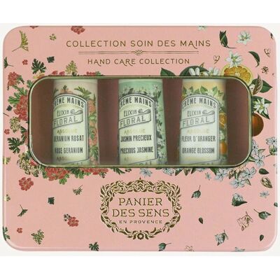 Coffret Soin des Mains Panier des Sens - Fleur d'Oranger, Géranium, Jasmin - Coffret de Soins pour les Mains - Publicité Coffret Soin des Mains Panier des Sens - Fleur d'Oranger, Géranium, Jasmin - Coffret de Soins pour les Mains - Publicité
