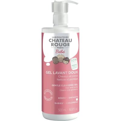 Gel lavant bébé Château Rouge - 2 en 1 cheveux & corps, huile d’olive, 500ml - Publicité Gel lavant bébé Château Rouge - 2 en 1 cheveux & corps, huile d’olive, 500ml - Publicité