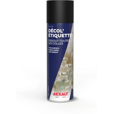 AEXALT - 650ml - Dissolvant adhésifs - Douche - aérosol - Publicité AEXALT - 650ml - Dissolvant adhésifs - Douche - aérosol - Publicité