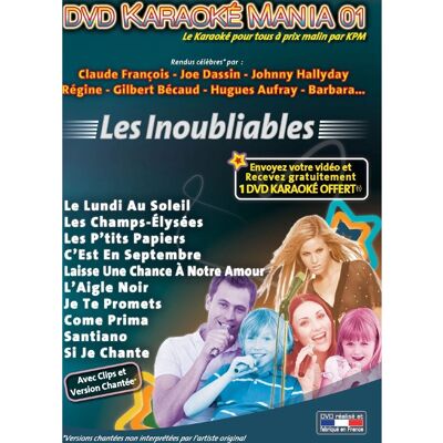 Karaoké Mania Vol. 01 Les Inoubliables - DVD - Publicité Karaoké Mania Vol. 01 Les Inoubliables - DVD - Publicité