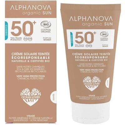 Alphanova SPF 50+ Tóněná Opalovací Krém Střední - Ochrana sluncem Alphanova SPF 50+ Tóněná Opalovací Krém Střední - Ochrana sluncem