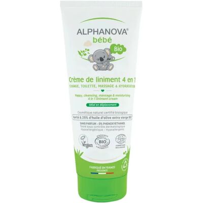 Alphanova Baby Liniment Creme - Mehrzweck Bio-Pflege 200ml Alphanova Baby Liniment Creme - Mehrzweck Bio-Pflege 200ml